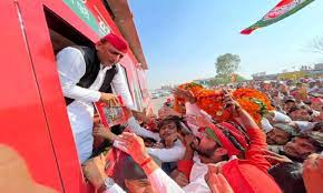 Samajwadi Vijay Rath On Move For 2022 Elections.