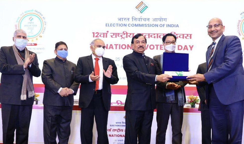 Deepak Kedia IPS, has been awarded Best Electoral Practice Award for Security Management by the Election Commission of India.