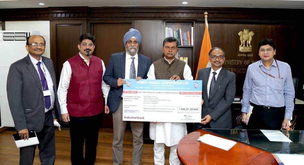 PFC pays Interim dividend of Rs. 886.97 crore to Govt. of India for the Financial Year 2021-22.