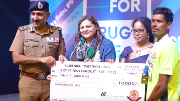 Drug Free Tamil Nadu: Avadi Commissionerate Under Leadership of Sandeep Rathore IPS Organised Avadi Night Marathon