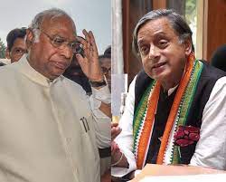 Tough Fight Between Tharoor And Kharge?