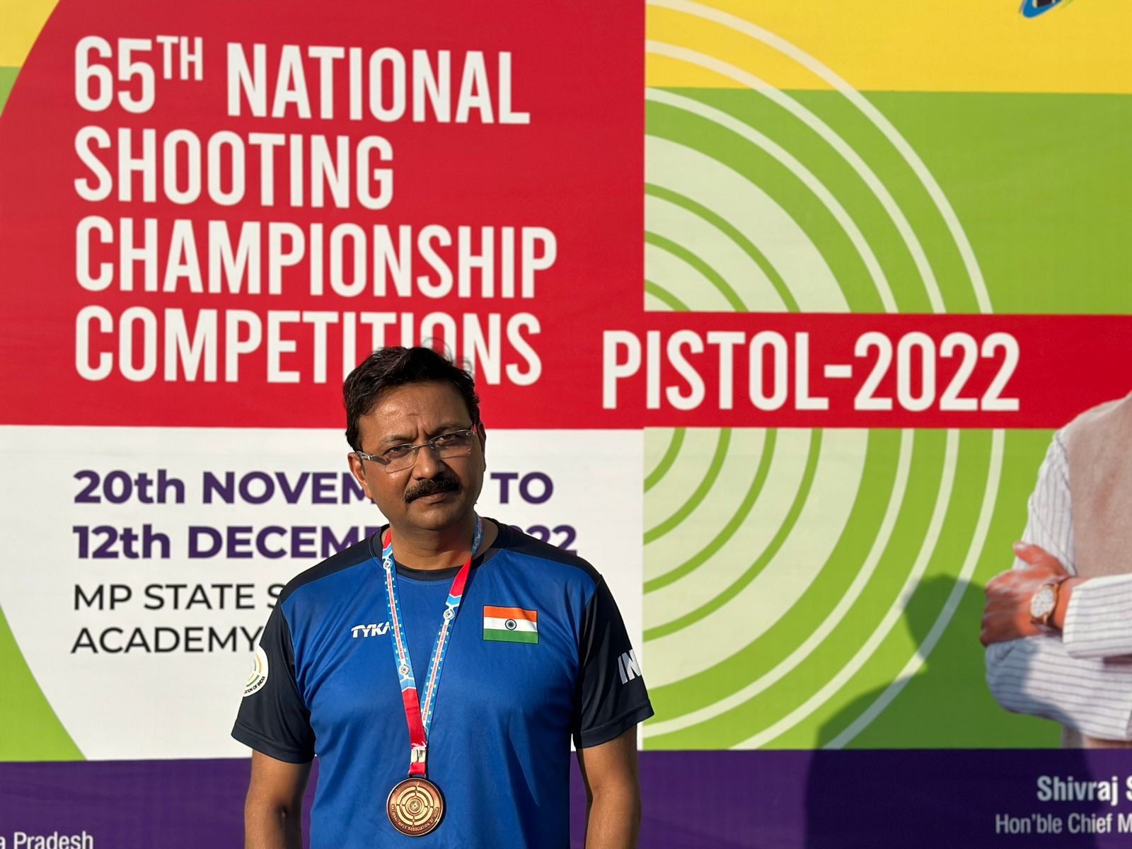 Special Cell Specialist Sanjeev Kumar Bags Bronze Medal National Shooting Championship