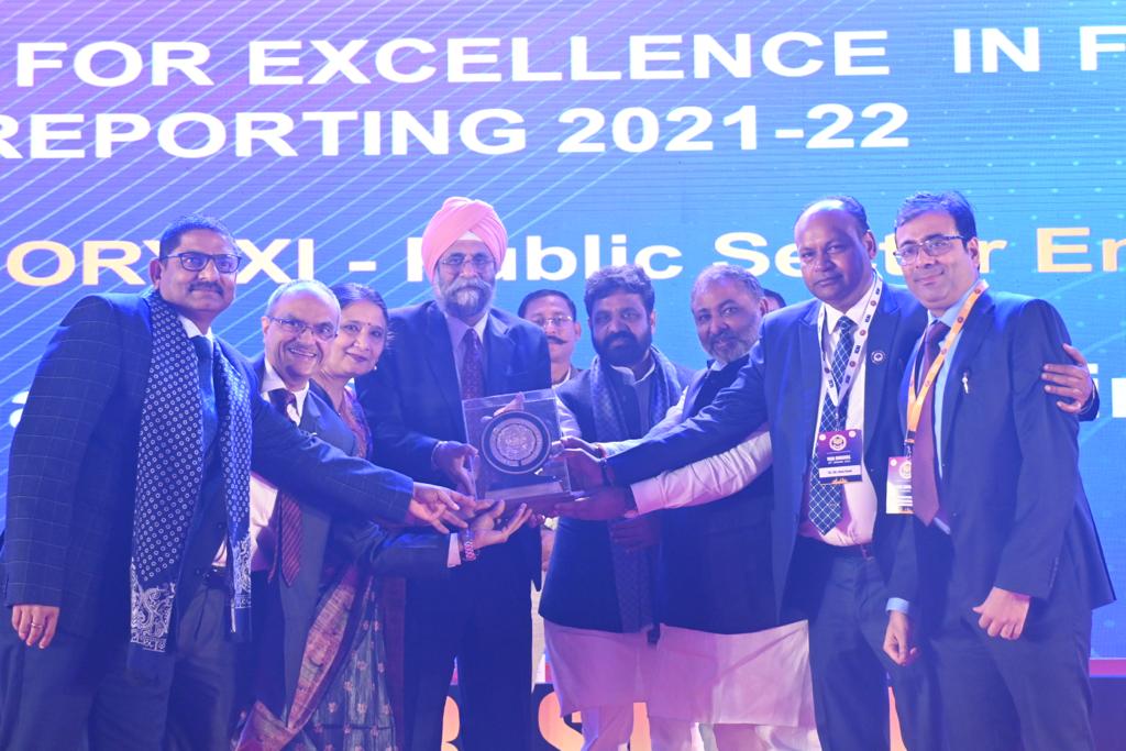 PFC bestowed with Gold Shield in ‘ICAI Awards for Excellence in Financial Reporting 2021-22’