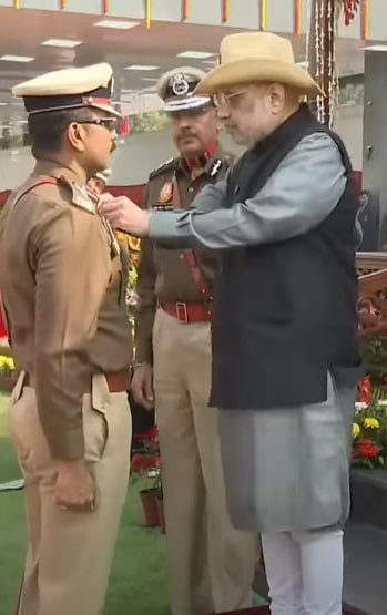 Sanjeev Yadav Receives Police Medal For Gallantry For 11th Time