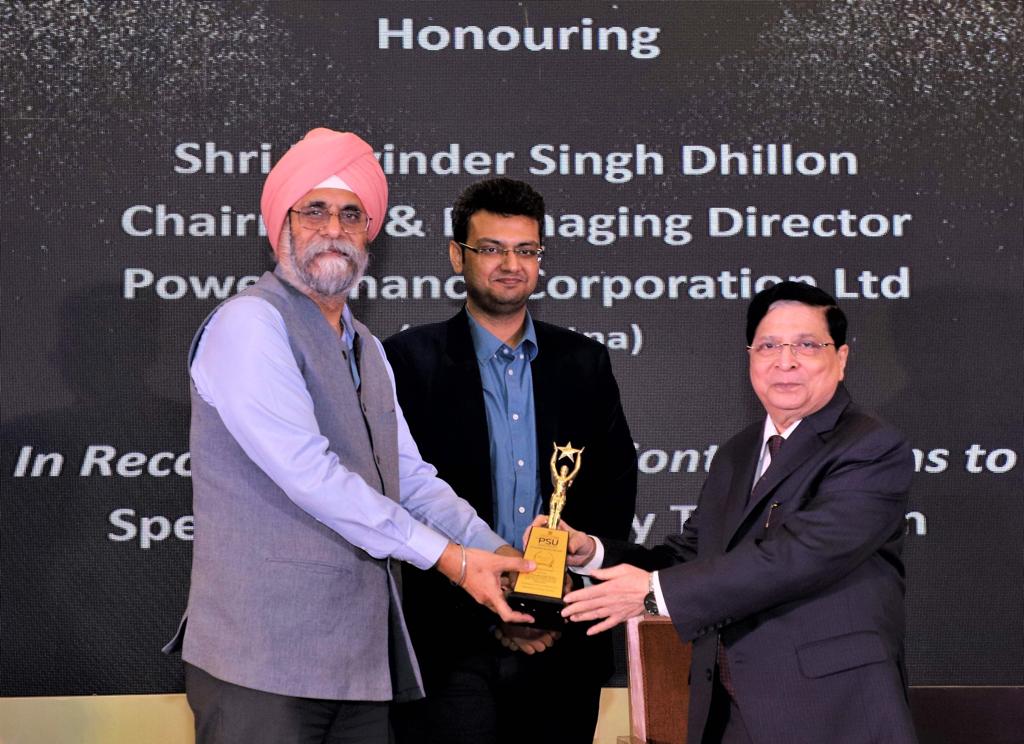 R.S Dhillon CMD PFC Conferred With The Prestigious CMD Leadership Award At The 9th PSU Awards and Conference