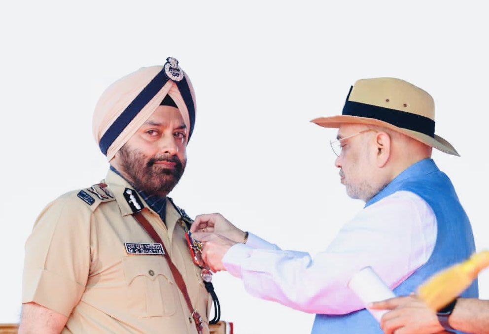 Operational Specialist M.S Bhatia IPS  Awarded Prestigious President's Police Medal For Distinguished Service