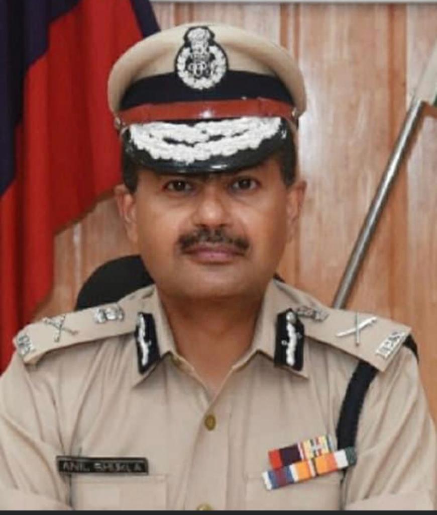 Anil Shukla IPS has been transferred as DGP Mizoram