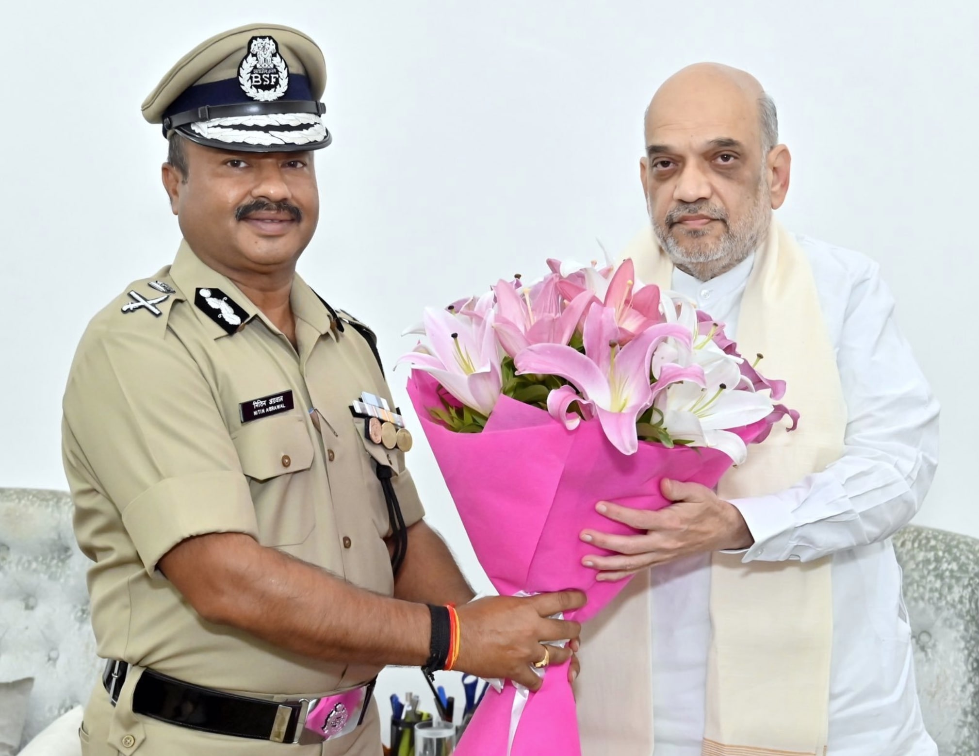 DG BSF Called On Union Home Minister Amit Shah