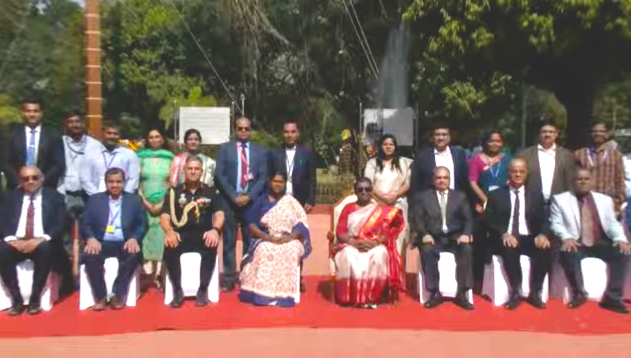 Hon'ble President Smt Droupadi Murmu Inaugurates NBCC Built New Flag Post Republica At Rashtrapati Nilayam, Hyderabad