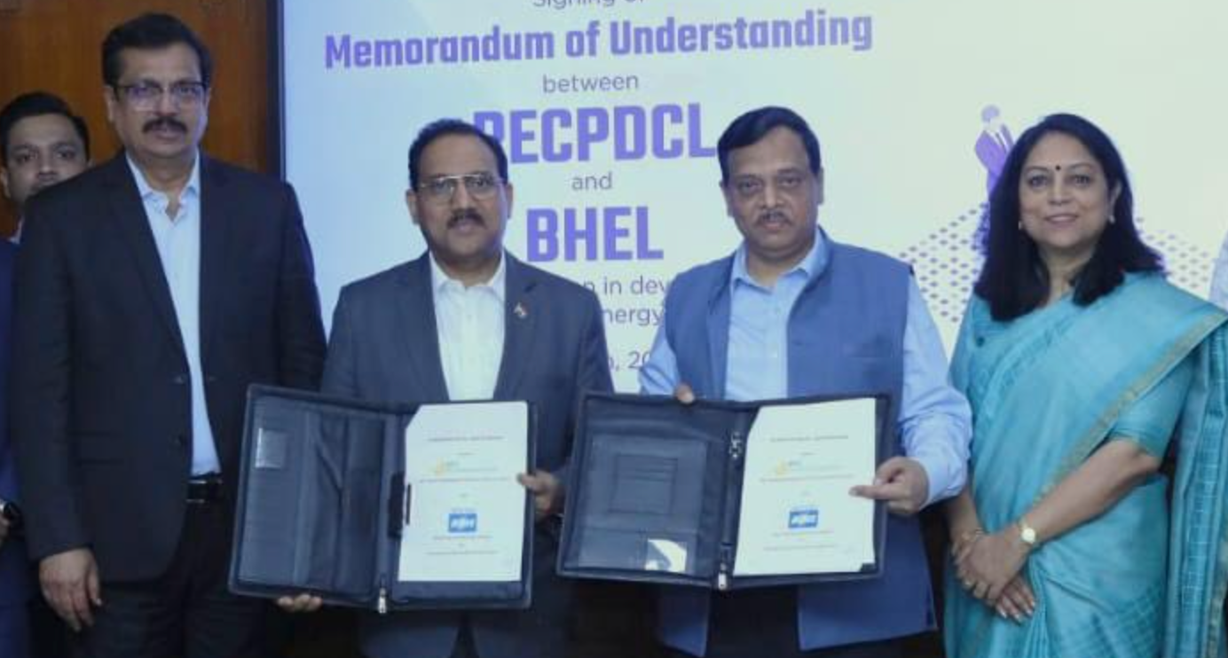 REC Signs MoU With BHEL For Developing Utility-scale Renewable Energy Projects Across The Country