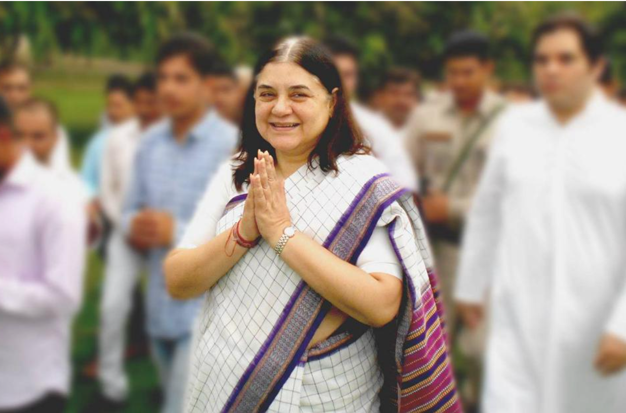 Maneka Gandhi Seeking Support For Her Work In Constituency?