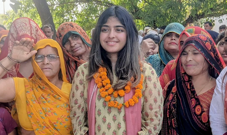Aditi Yadav Campaigning For Mother At Manipuri?