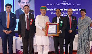 Vivek Kumar Dewangan, CMD, REC receives the ‘Distinguished Fellow’ Award 2024 by the Institute of Directors.