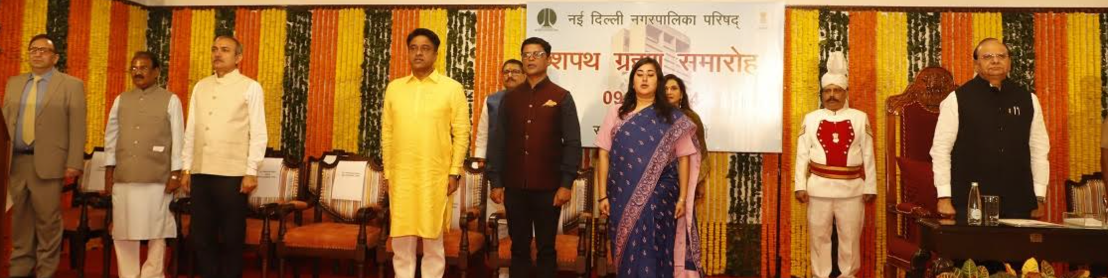 LG Delhi Administered the Oath to new Chairman, Vice - Chairperson & Members of reconstituted NDMC at Raj Niwas