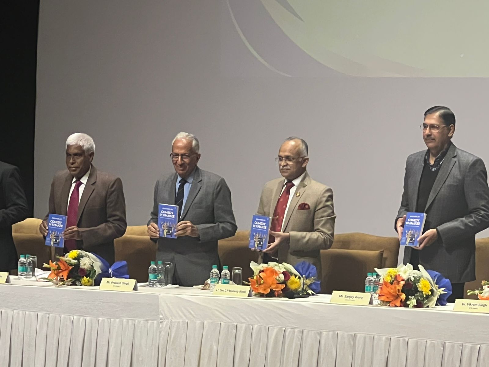 Former CRPF DG Prakash Mishra's 'Humorous' Memoir "Comedy in Khakee" Launched At Delhi Police Headquarters