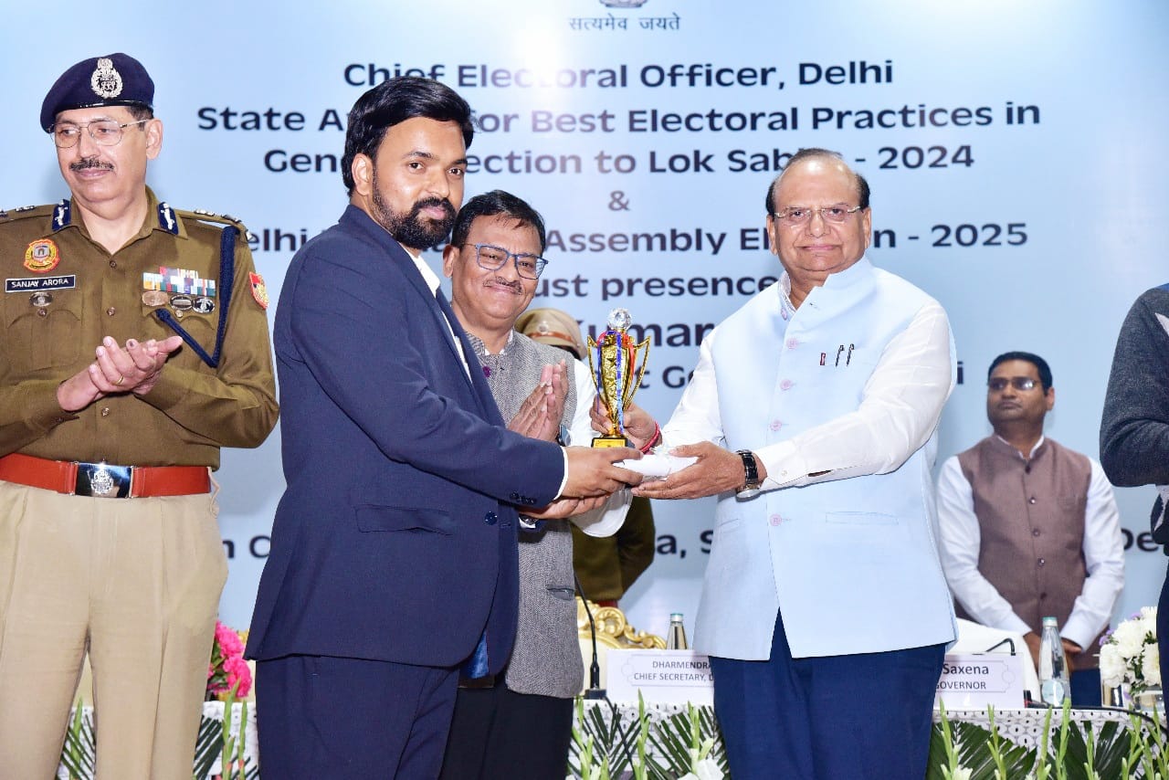 Sachin Rana IAS has been awarded prestigious Best Electoral Practices Award for General And Assembly Elections