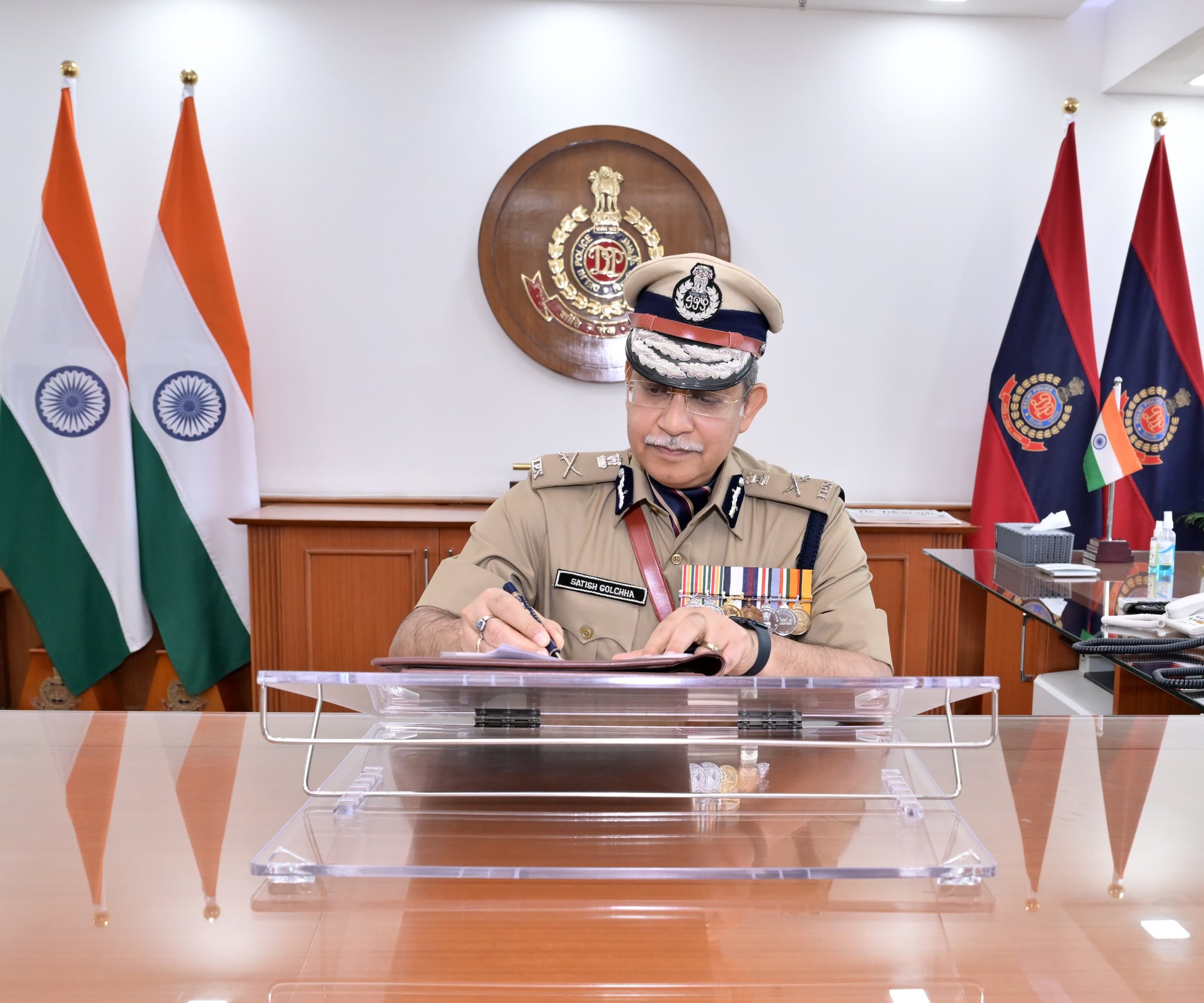 Satish Golcha IPS Takes Over Charge As Delhi Police Commissioner