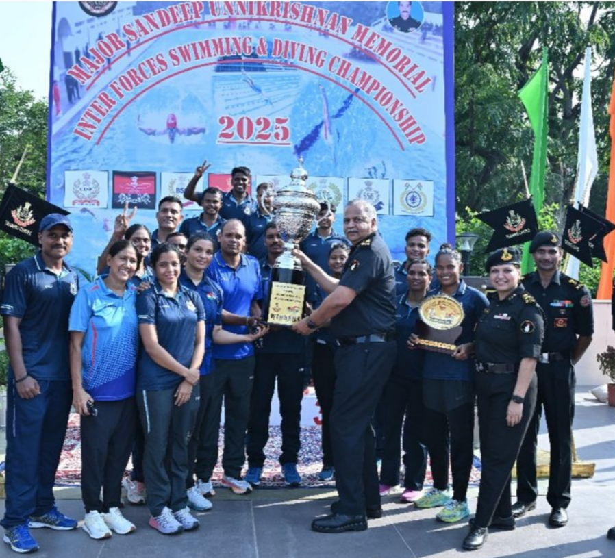 NSG Organized Maidan Edition Of  Major Sandeep Unnikrishnan Memorial Inter Forces Swimming & Diving Championship 2025