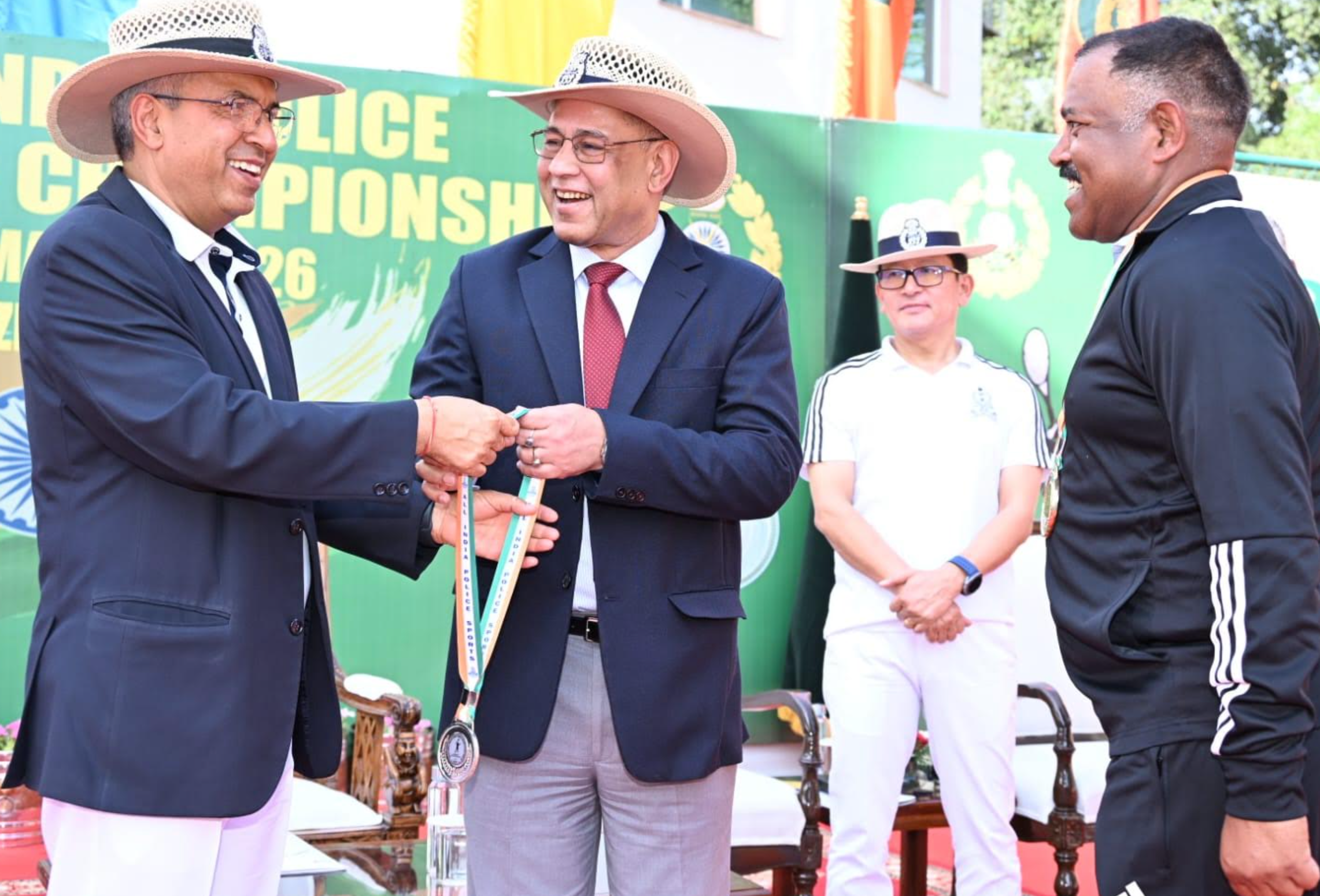 IB Chief Tapan Deka Graces Closing Ceremony of the 26th All India Police Lawn Tennis Championship 2025–26