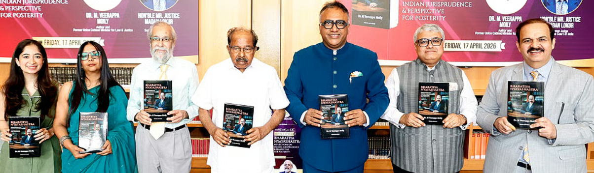 Bhartiya Nyay Shastra Book Launched By Dr Veerappa Moily at JGLS